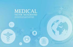 Modern medical blue wallpaper.medical icons.futuristic cross shape.vector background vector