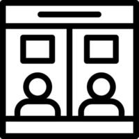 booth vector illustration on a background.Premium quality symbols.vector icons for concept and graphic design.