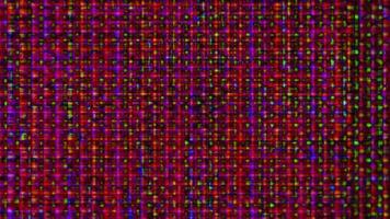 Screen pixels fluctuate with color and video motion - Loop