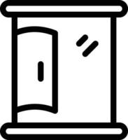 ilustración de vector de puerta en un fondo. símbolos de calidad premium. iconos vectoriales para concepto y diseño gráfico.