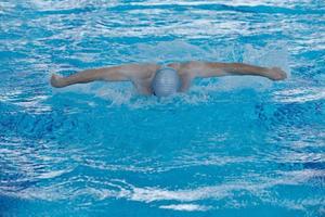 vista de la clase de natación foto