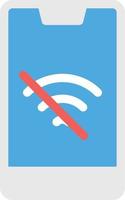 no hay ilustración de vector wifi en un fondo. símbolos de calidad premium. iconos vectoriales para concepto y diseño gráfico.