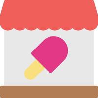 ilustración vectorial de helado en un fondo. símbolos de calidad premium. iconos vectoriales para concepto y diseño gráfico. vector