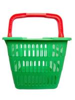 Green shopping cart photo