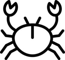 ilustración de vector de cangrejo en un fondo. símbolos de calidad premium. iconos vectoriales para concepto y diseño gráfico.