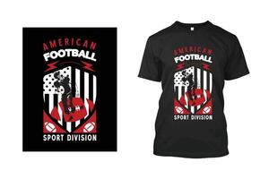 American football t-shirt design vector