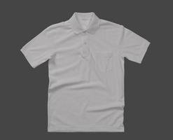 Polo shirt mockup template with pocket with copy space for your logo or graphic design photo