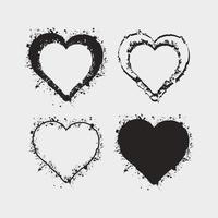 Vintage Grunge Heart Vector Illustration