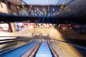 Shopping mall  escalators photo