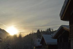 winter mountain landscape photo