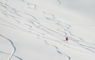 Ski jump view photo