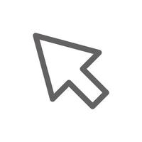 Cursor icon. Perfect for web design or user interface applications. vector sign and symbol