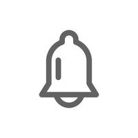 Notification bell icon. Perfect for web design or user interface applications. vector sign and symbol