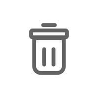 rubbish icon. Perfect for web design or user interface applications. vector sign and symbol