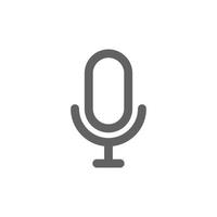 Mic icon. Perfect for web design or user interface applications. vector sign and symbol