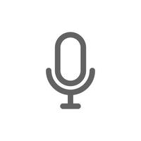 Mic icon. Perfect for web design or user interface applications. vector sign and symbol