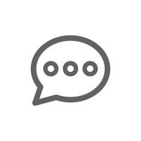 chat bubble communication icon. Perfect for web design or user interface applications. vector sign and symbol