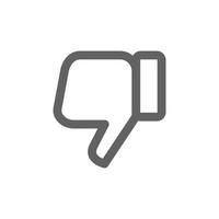 dislike icon. Perfect for web design or user interface applications. vector sign and symbol