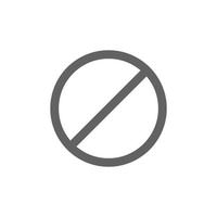 prohibited icon. Perfect for web design or user interface applications. vector sign and symbol