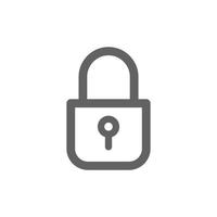 padlock icon. Perfect for web design or user interface applications. vector sign and symbol