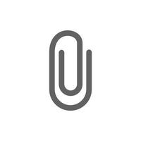 paper clips icon. Perfect for web design or user interface applications. vector sign and symbol