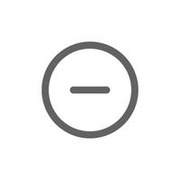 minus sign icon. Perfect for web design or user interface applications. vector sign and symbol