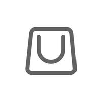 shopping bag icon. Perfect for online shopping website or user interface applications. vector sign and symbol