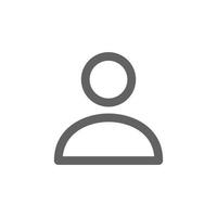 Account icon. Perfect for online shopping website or user interface applications. vector sign and symbol
