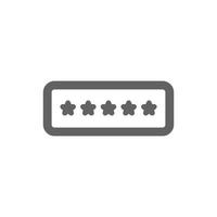 Password icon. Perfect for online shopping website or user interface applications. vector sign and symbol