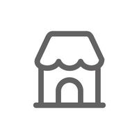 Shop icon. Perfect for online shopping website or user interface applications. vector sign and symbol