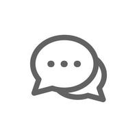 Discussion icon. Perfect for online shopping website or user interface applications. vector sign and symbol