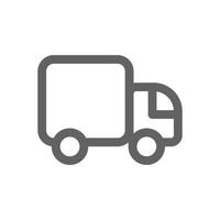 logistics truck icon. Perfect for online shopping website or user interface applications. vector sign and symbol