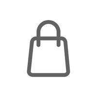 shopping bag icon. Perfect for online shopping website or user interface applications. vector sign and symbol