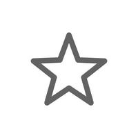 Star icon. Perfect for web design or user interface applications. vector sign and symbol