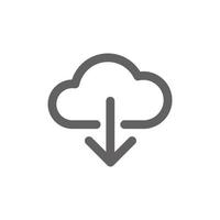 download icon. Perfect for web design or user interface applications. vector sign and symbol