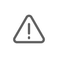 warning icon. Perfect for web design or user interface applications. vector sign and symbol