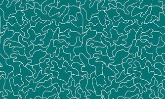 Abstract line outline vector illustration seamless vector pattern background. design for use backdrop fabric all over print wrapping paper and others isolated on green background