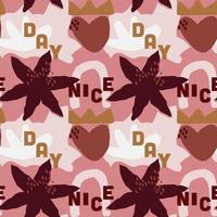 Floral Seamless vector illustration pattern background. Design for use all over textile fabric print wrapping paper and others. Vintage spring flower repeatable print design ready to print graphic