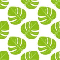 Tropical palm leaf Seamless vector illustration pattern background. Design for use All over textile fabric print wrapping paper backdrop and others. Exotic Summer plant leaves graphic design