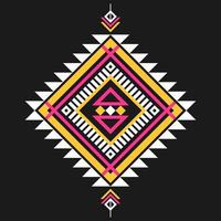 Geometric ethnic pattern art. American, Mexican style. Background Aztec tribal ornament. vector