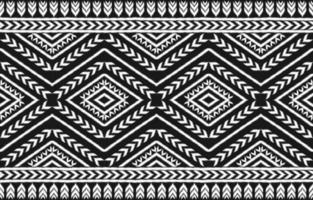 Carpet ethnic tribal pattern art. Geometric ethnic ikat seamless pattern traditional. vector