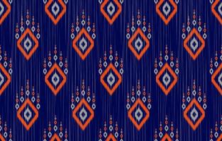 Abstract ethnic tribal pattern art. Ethnic ikat seamless pattern traditional. vector