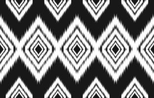 Fabric ethnic Aztec style. Ethnic ikat seamless pattern in tribal. vector