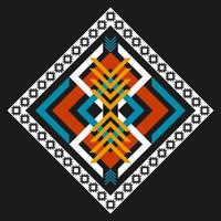 Geometric ethnic pattern art. American, Mexican style. Background Aztec tribal ornament. vector