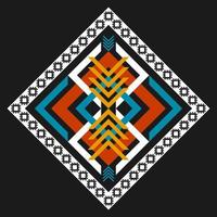 Geometric ethnic pattern art. American, Mexican style. Background Aztec tribal ornament. vector