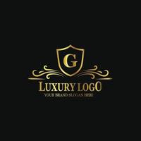 Modern luxury brand logo background vector