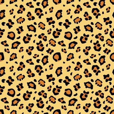 Seamless Pattern With Leopard Skin. Flat Vector Illustration. For Printing On T Shirts And Other Purposes.