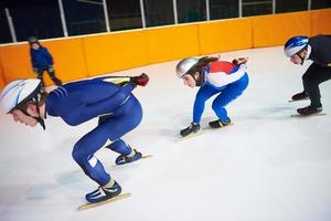 vista de patinaje de velocidad foto