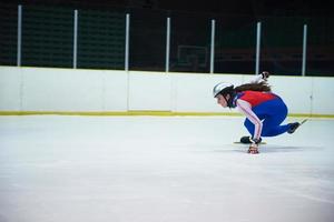 vista de patinaje de velocidad foto