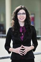 student girl portrait at university campus photo